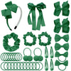 Lacgo Pack Of 37 Hair Bow Accessories - School Uniform Hair Clips Grosgrain Bow Headband Ribbon Alligator Ponytail Holder For To