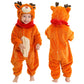 Michley Baby Gilrs Boys Romper With Hood Soft Flannel Halloween Animal Onesie Outfit 2-5 Months, Deer, Size 70