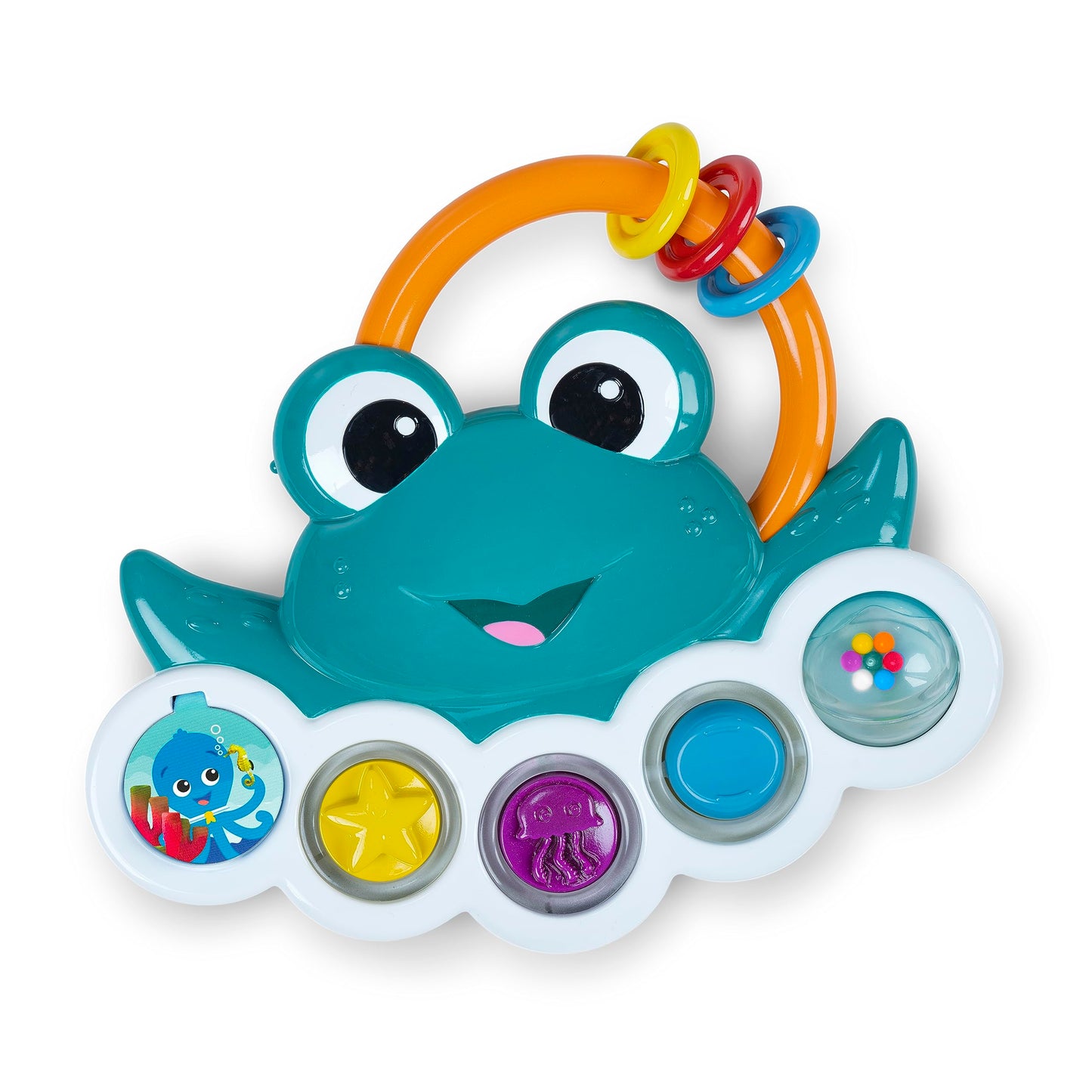 Baby Einstein Ocean Explorers Neptunes Busy Bubbles Sensory Activity Toy, with Interactive Lights and Music, Ages 3+ Months