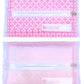 Butipods Reusable Stay Moist Wet Wipe Pouch | Slim Case Travel Holder | Great For Hand And Face Wipes | Set Of 2 (Blush Pink Til