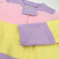 Honestbaby Baby Celebration Sleep & Play Footed One-Piece Pajama Sleeper 100% Organic Cotton, Easter Stripe Pink
