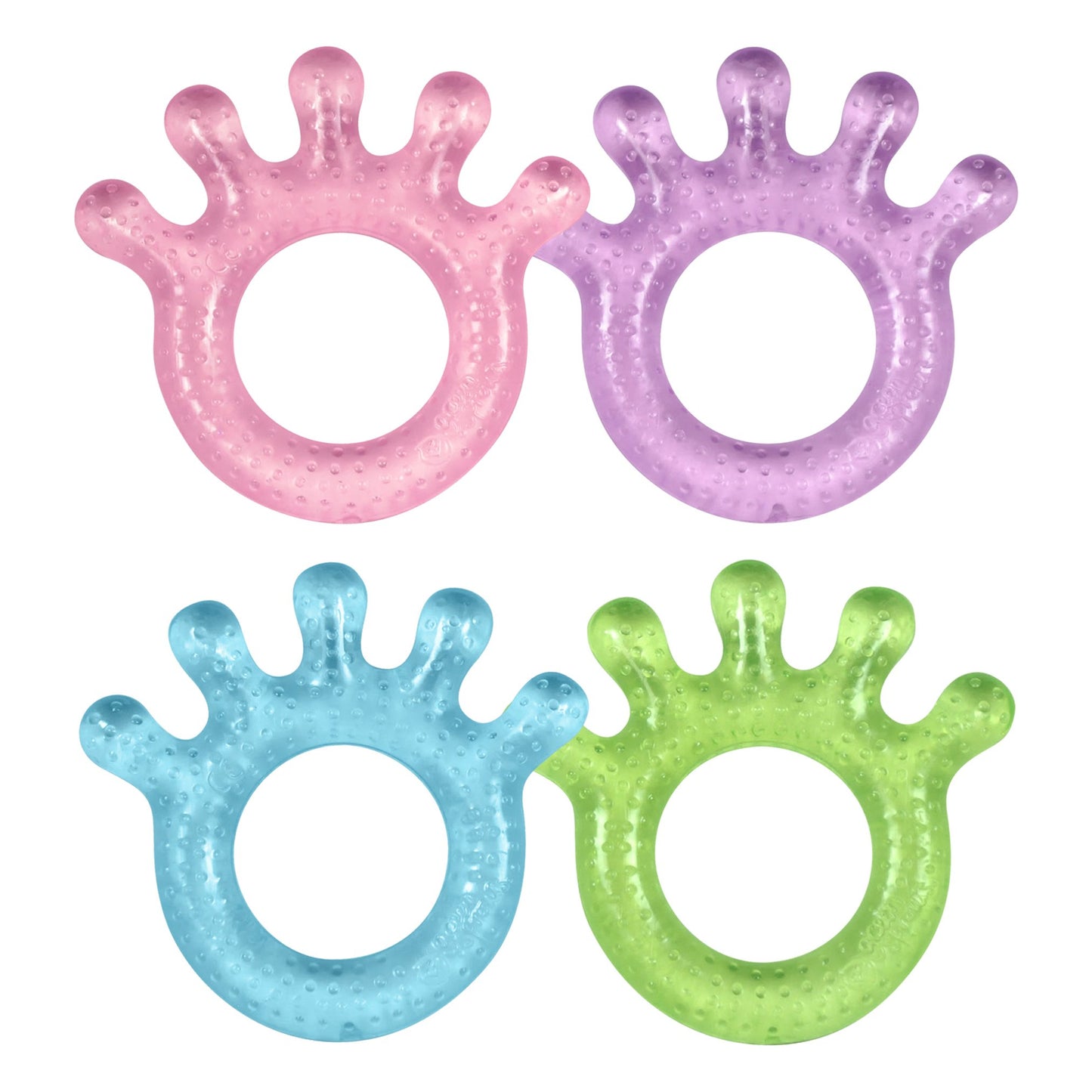 green sprouts Cooling Teether (2 Pack), Pink Set, 3 Months+