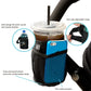 J.L. Childress Cup 'N Stuff Universal Stroller Cup Holder With Cell Phone Pocket For Strollers, Wheelchairs, Bikes, Uppababy & M