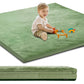 Separo Baby Play Mat For Floor,1.3' Thick Foam 50X50 Play Crawling Mat With Removable Washable Cover,Non Slip Soft Velvet Nurse