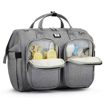 Diaper Bag Totes With Changing Pad & Stroller Straps, Large Portable Newborn Baby Bags, Unisex And Stylish Travel Diaper Backpac