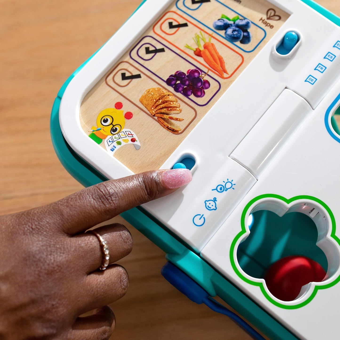 Baby Einstein + Hape Magic Touch Pretend to Shop Learning Toy, With Real Sounds and Music, Fine Motor Skill Development, Grows f