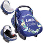 Car Seat Covers For Babies Boys, Little Brother Infant Carseat Canopy, Stretchy Newborn Stroller Carrier Cover, Dinosaur