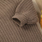 Afunbaby Baby Girl Boy Knit Sweater Blouse Pullover Sweatshirt Warm Crewneck Long Sleeve Tops For Infant Toddler (2-3T,Taupe)