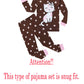 Family Feeling Baby Girls Cat Pajamas Long Sleeve Cotton Brown Infant Kid 18-24 Monthes