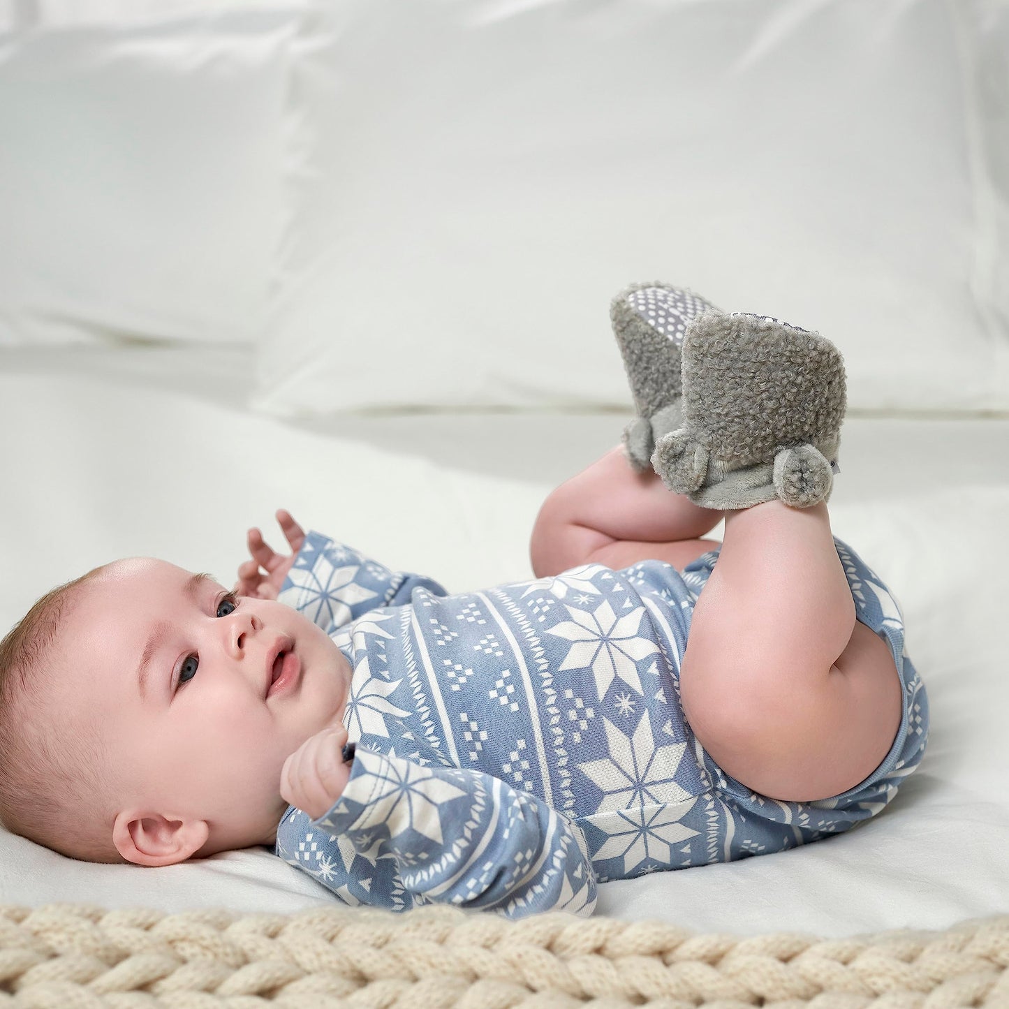 Gerber Baby Boy'S 6-Pack Long-Sleeve Onesies Bodysuit, Snow Much Fun, 12 Months