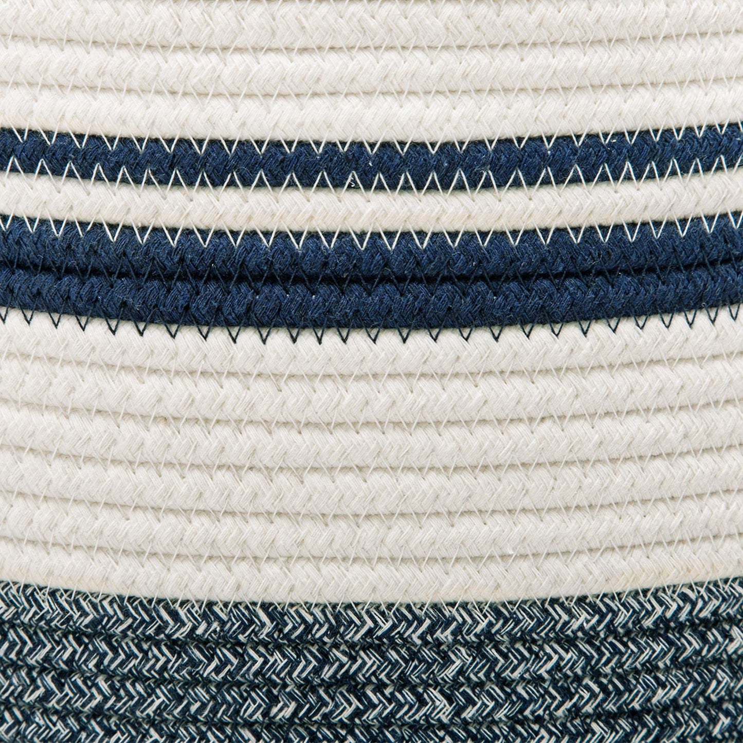 Woven Rope Laundry Hamper Basket by YOUDENOVA, 58L Tall Luandry Basket, Baby Nursery Hamper for Blanket Storage in Bedroom-Large