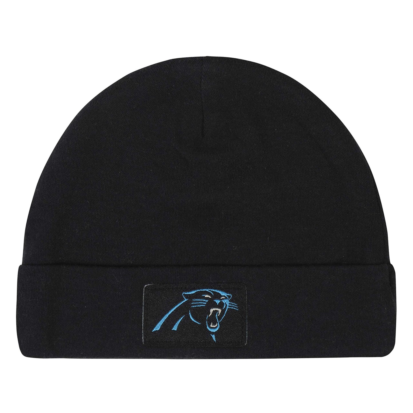Gerber Nfl Carolina Panthers 3 Pack Bodysuit Footed Pant And Cap Registry Gift Set, Black/White Carolina Panthers, 3-6M