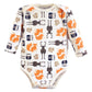 Hudson Baby Unisex Baby Cotton Long-Sleeve Bodysuits, Forest, 0-3 Months