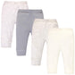 Touched By Nature Baby Girls Organic Cotton Pants, Heather Gray Oatmeal, 18-24 Months Us