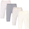 Touched By Nature Baby Girls Organic Cotton Pants, Heather Gray Oatmeal, 18-24 Months Us
