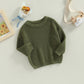 Afunbaby Baby Girl Boy Knit Sweater Blouse Pullover Sweatshirt Warm Crewneck Long Sleeve Tops For Infant Toddler (3-6 Months,Arm