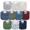 Hakochia Baby Bibs Organic Cotton Soft Absorbent Baby Bandana Drool Bibs With Adjustable Snaps For Boys Teething And Drooling 3-
