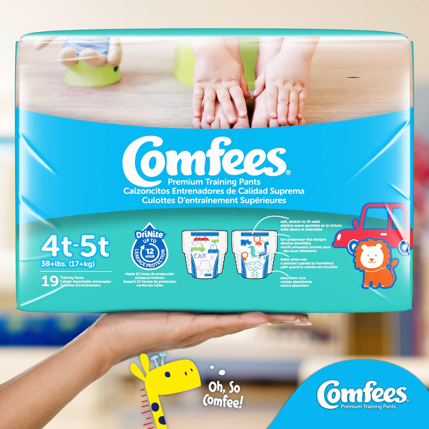 Cmf-B4 -  Comfees Training Pants Boys, 4T/5T, 19 Count (X6)