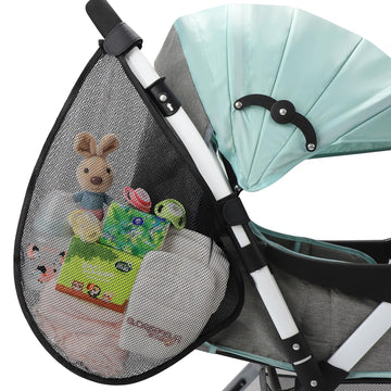 Accmor Universal Stroller Organizer, Side Sling Stroller Organizer, Mesh Cargo Net Stroller Storage Caddy, Stroller Bag Accessor