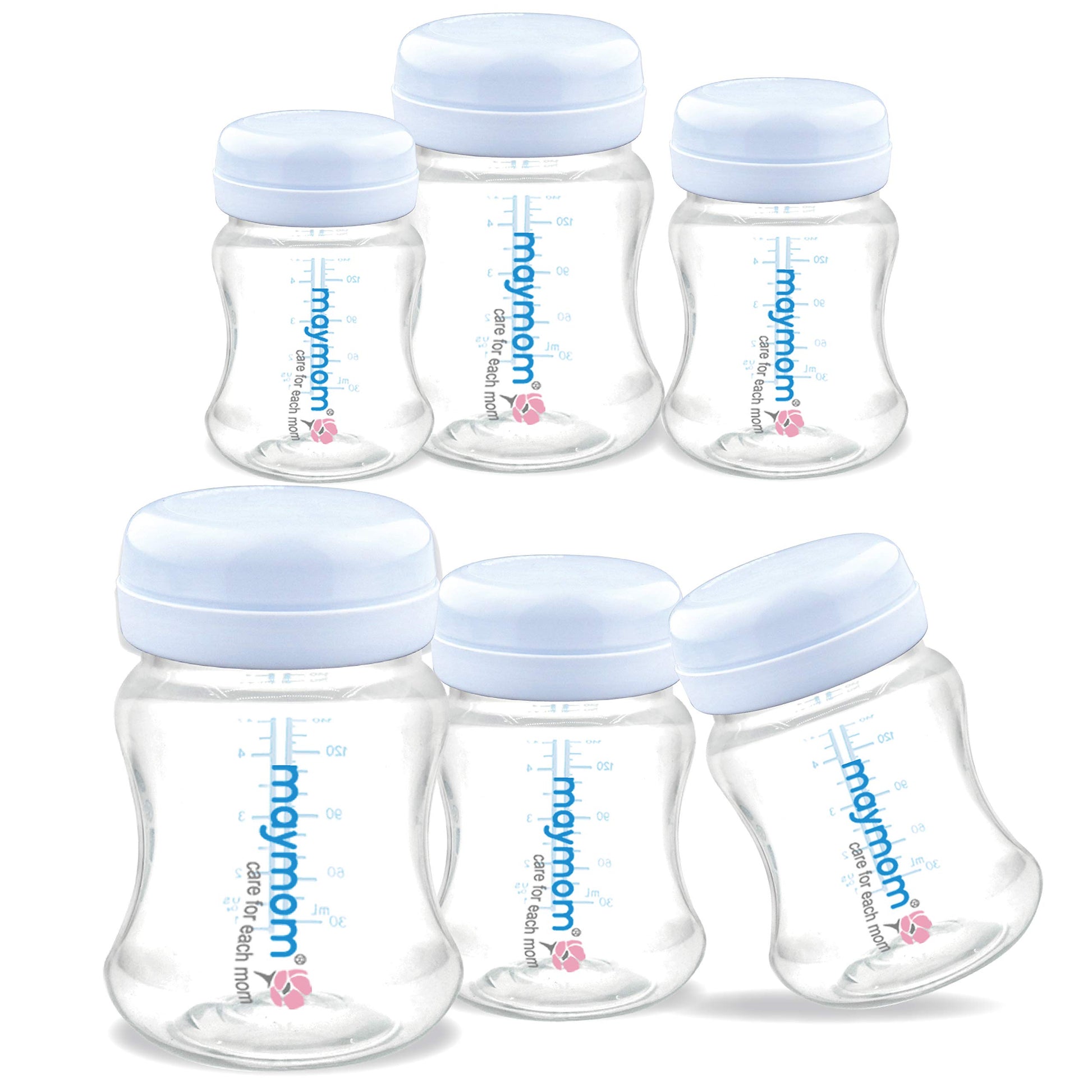 Maymom Wide-Mouth Milk Storage Collection Bottle with Travel Cap and Sealing Ring ; Can Replace Spectra S1 S2 Avent Natural Aven