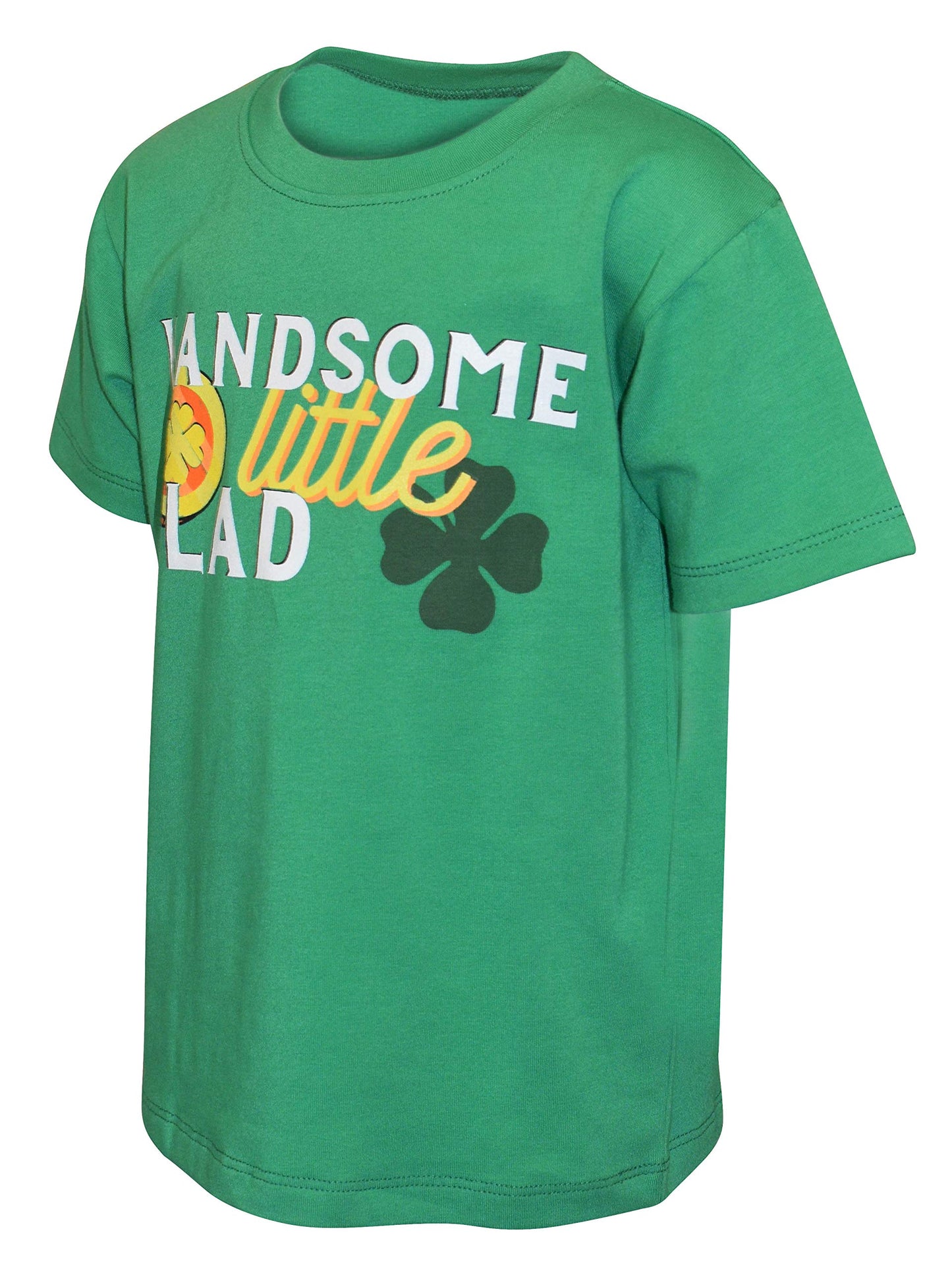 Unique Baby Boys Handsome Little Lad St Patrick'S Day T-Shirt (18M, Little Lad)