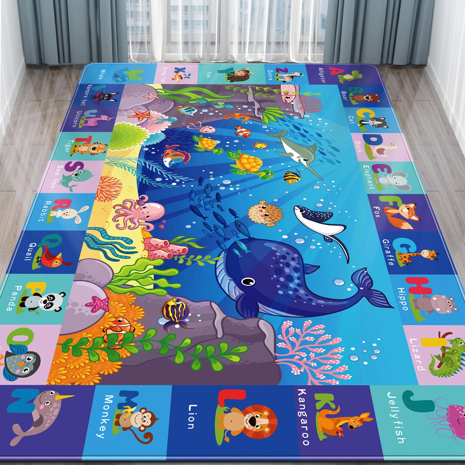 Ltkougfam Kids Play Rug, Animals Print Baby Mat For Floor, Kids Rug Fo – Cutebab WBCBBB0C9CWN64K