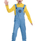 Disguise Bob Minions Costume for Kids, Official Minion Jumpsuit Outfit with Goggles and Hat, Classic Size Medium (7-8)