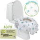 Disposable Toilet Seat Covers For Kids & Adults (40 Pack) - Germ Protect From Public Toilets - Waterproof, Individually-Wrapped,