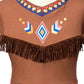 Native American Costume Girls Dress Indigenous American Indians Kids Cosplay 6-7 Years Brown