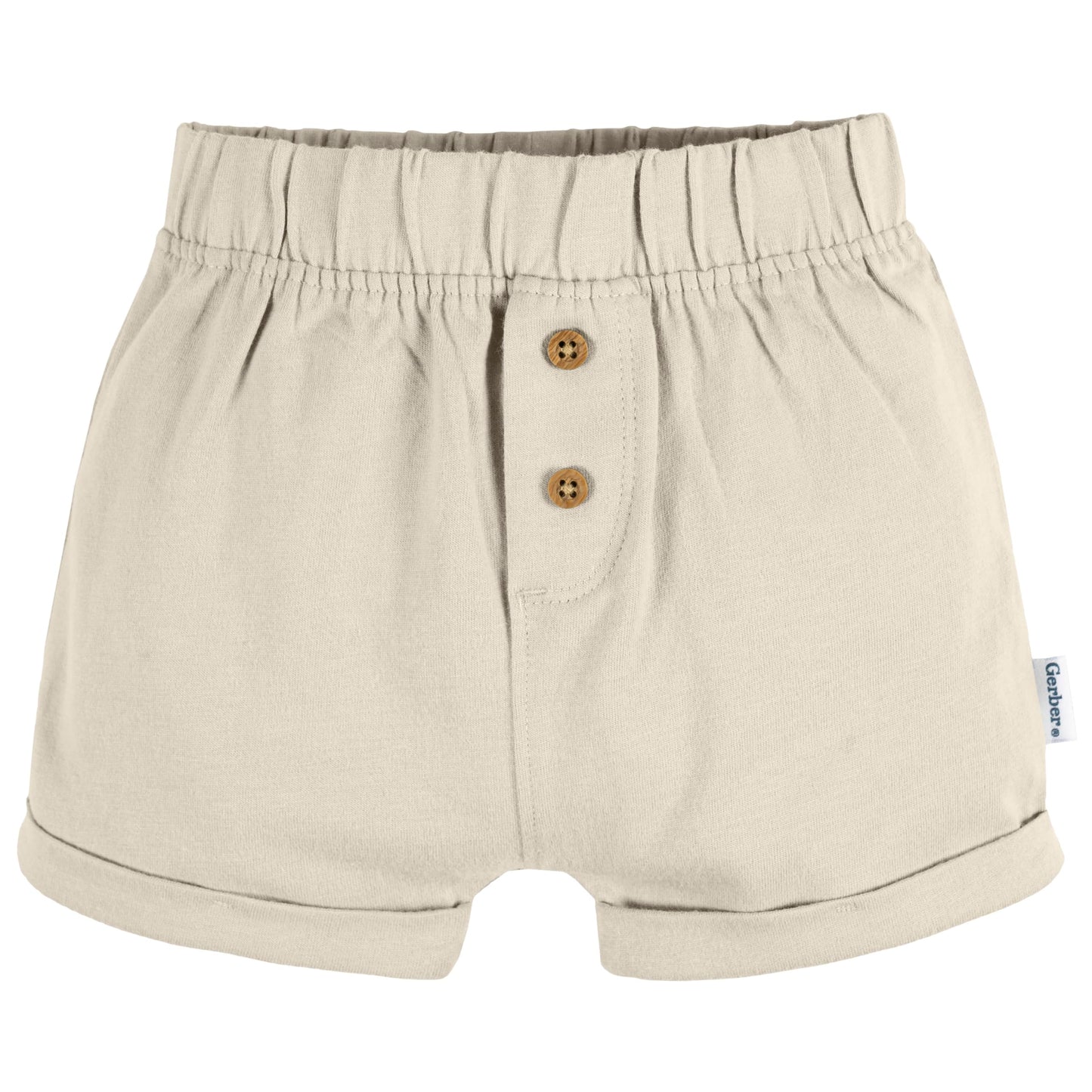 Gerber Baby 3-Pack Knit Shorts, Grey