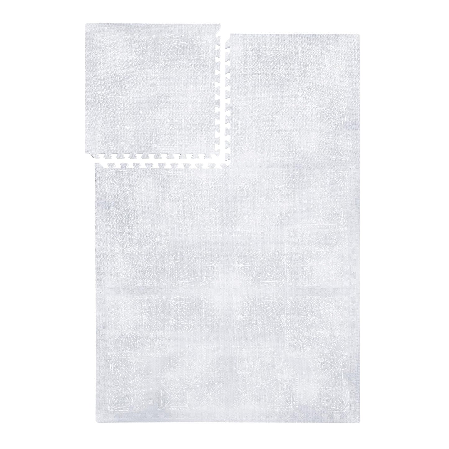 Popsykosy Premium Exercise & Baby Foam Play Mats - Stylish & Large Non-Toxic Odorless Floor Mat - 6 Tiles - Spacious 6Ft X 4Ft -