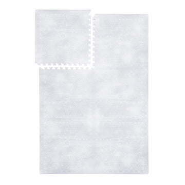 Popsykosy Premium Exercise & Baby Foam Play Mats - Stylish & Large Non-Toxic Odorless Floor Mat - 6 Tiles - Spacious 6Ft X 4Ft -