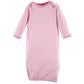 Touched by Nature Unisex Baby Organic Cotton Gowns, Garden Floral, Preemie/Newborn