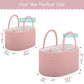 Comse Large Diaper Caddy Organizer For Girl Boy, Gift Basket Empty, Car Diaper Caddy With Handles, Cotton Rope Diaper Basket, Ba