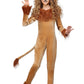 Girl'S Fierce Lion Costume With Headband - Kid'S Safari Animal Lion Jumpsuit - Child Animal Halloween Costume L