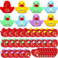 Sotiff 25 Sets Jesus Loves You Mini Rubber Ducks Bulk with Cards 2 Inch Little Jesus Ducks Figures Christian Rubber Ducks Baby B