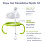Anpei Sippy Cup Soft Spout Transitional Nipple Kit Bundle Compatible With Comotomo Baby Bottles, 5 Oz And 8 Oz | Value Bundle 2