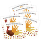 Baby Handprint and Footprint Kit, Thankful Turkey DIY Handprint Keepsake Art, Baby Keepsake, Newborn Hand and Footprint Kit, Fam
