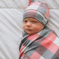 Copper Pearl Baby Beanie Hat Top Knot Stretchy Soft Jack