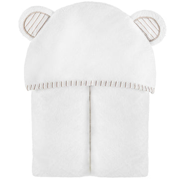 Miniboo Baby Hooded Towel - Ultra-Soft And Absorbent Rayon From Bamboo Baby Towels For Newborn To Toddlers - Hypoallergenic Baby
