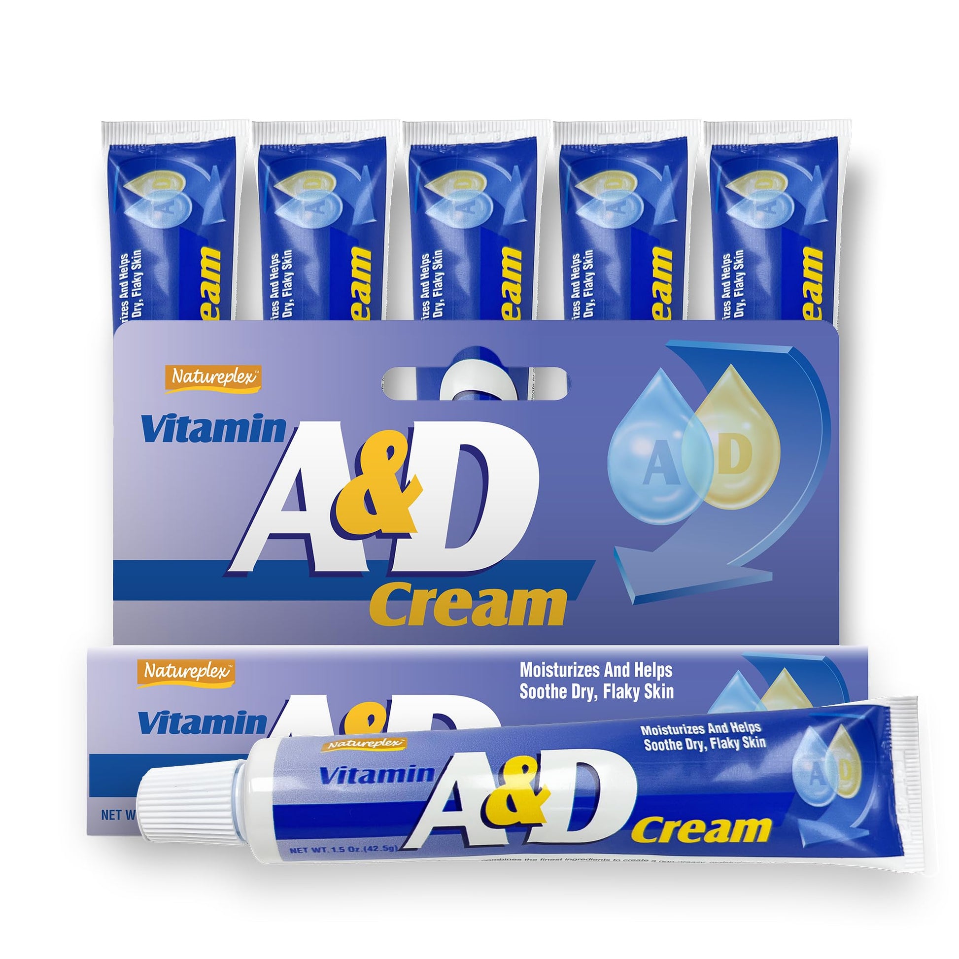 Natureplex A&D Cream 1.5 Oz (6 Pack) - For Diaper Rash And Skin Irritation - Made In Usa