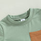 Toddler Baby Boy Summer Outfit Short Sleeve T Shirt Top Casual Shorts Set Infant Newborn Clothes 6 12 18 24 Month 2T (Green, 18-
