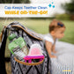 Teetherpop Fillable Silicone Teether for Babies - Cooling Teething Relief - Breastmilk Popsicle Molds for Teething with Spill-Pr