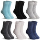 Kids Merino Wool Socks Boys Girls Hiking Boot Winter Thermal Warm Cozy Soft Toddler Thick Crew Socks 6 Pairs (6 Pairs Solid Colo