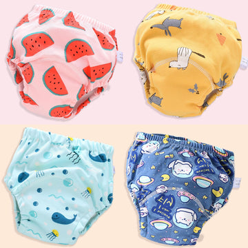 Upairy Training Underwear For Girls & Boys - Potty Training Pants For Toddlers (4Pcs C, Small)