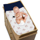 Sweet Jojo Designs Red, White And Blue Changing Pad Cover For Baseball Patch Sports Collection