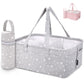 Starhug Baby Diaper Caddy Organizer - Baby Shower Basket | Large Nursery Storage Bin For Changing Table | Car Travel Tote Bag |