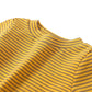 Toddler Girls Boys Long Sleeve Tee Shirts Little Kids Cotton Striped Crew Neck Tops (Yellow,3T)