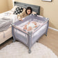Honey Joy Pack And Play With Bassinet, Infant Nursery Center Pack And Play W/Newborn Cradle & Hanging Toys, Diaper Storage, Musi