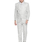 Jeetethnics Boys Silver Checked Coat Suit Set With Waistcoat Shirt And Trousers (9061Cj)
